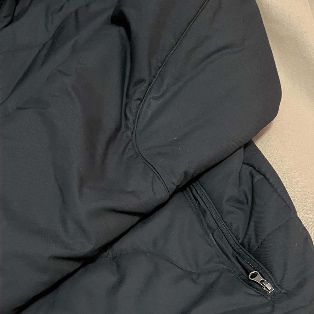 Under Armour Black Puffer Jacket Men’s Large Full Zip Quilted Athletic Coat - Picture 5 of 7